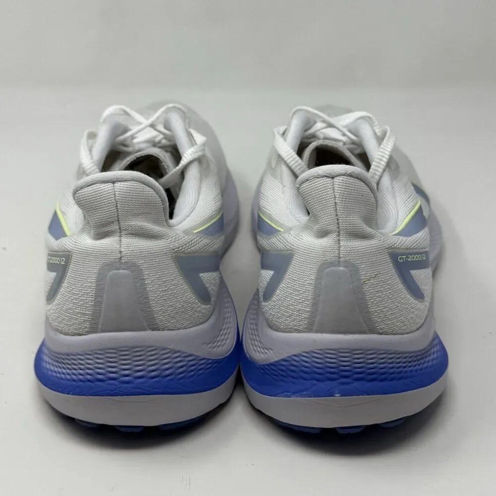 Asics GT-2000 12 Sneakers Womens 11 White Blue Lightweight Running Shoes